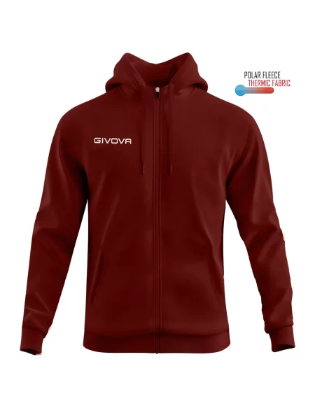 GIVOVA bluza sportowa z kapturem S czerwony