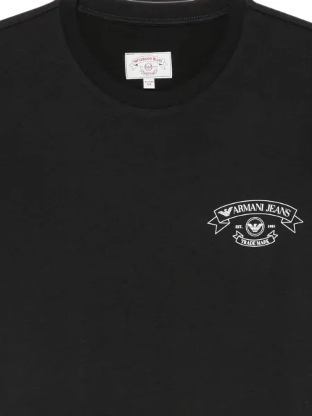 Tricou Emporio Armani cu imagine negru