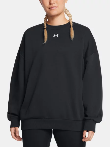 Fleecová fleecová mikina Under Armour čierna