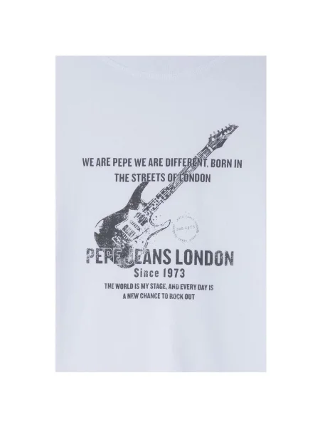 Tricou copii Pepe Jeans alb
