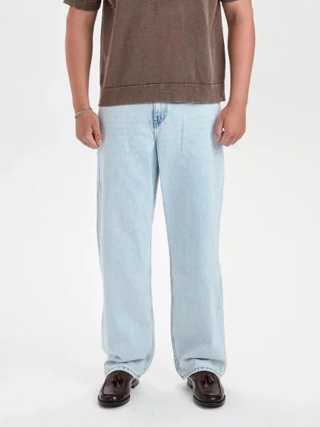 Dxnmxrk Jeans DXHector Relaxed Fit Jeans Light Blue deschis albastru