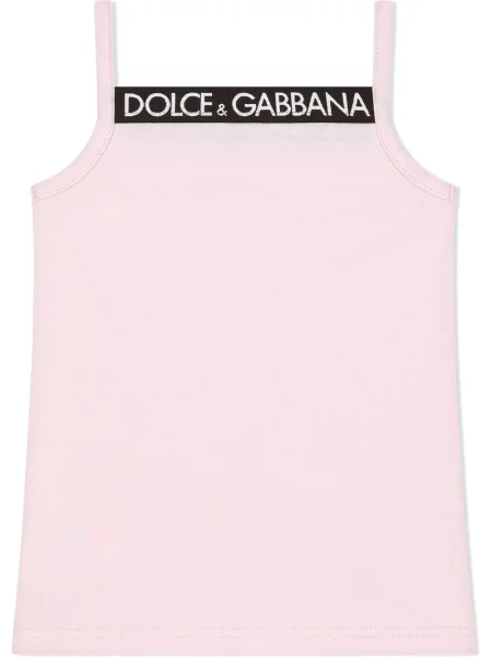 Marškinėliai be rankovių Dolce & Gabbana rožinė