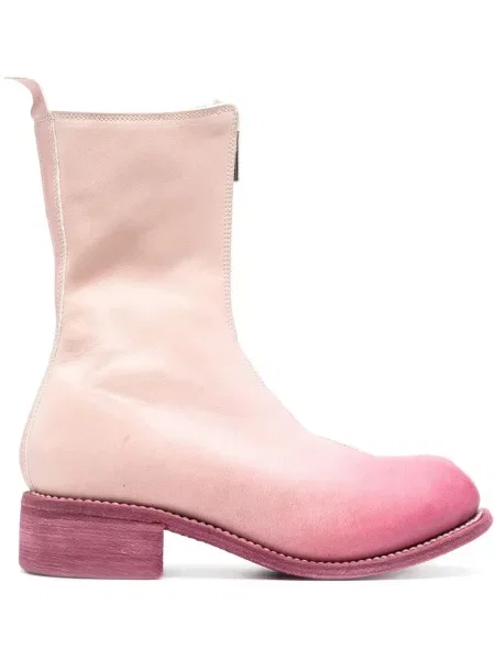 Botine Guidi din piele roz