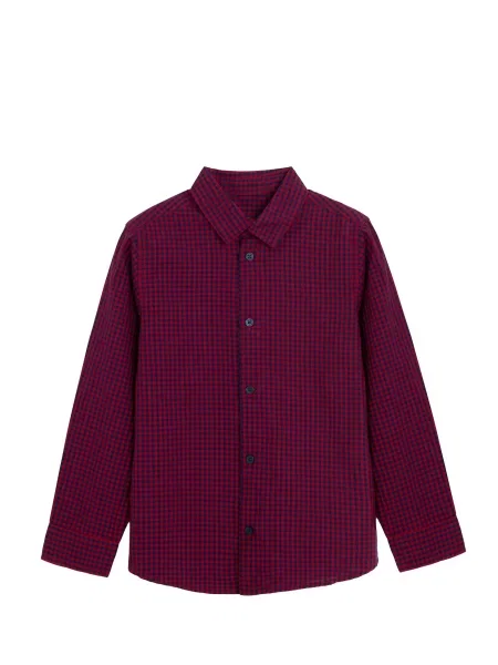 COOL CLUB by SMYK Cămașă SHIRT L/S bleumarin / burgundy roșu