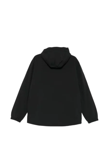 Bunda Ea7 Emporio Armani s kapucí s autogramem černá