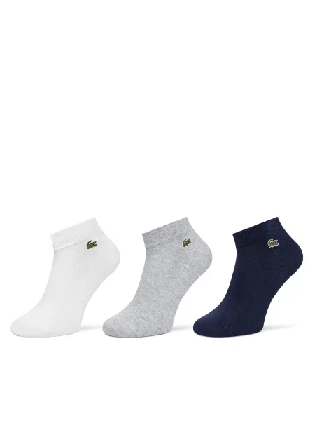 Чорапи Lacoste 3 чифта сиво