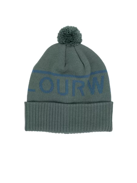 Czapka zimowa Colourwear Fluffball zielona