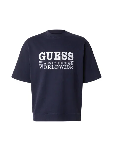 Guess tričko pánske s bavlnou biela