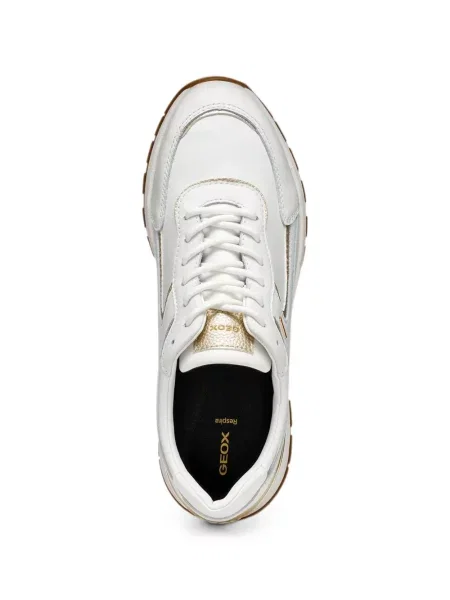 Fűzős csipkés sneaker Geox fehér