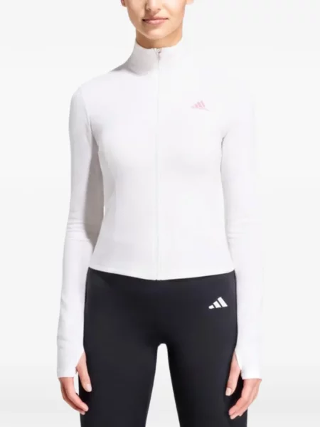 Geacă Adidas cu dungi alb