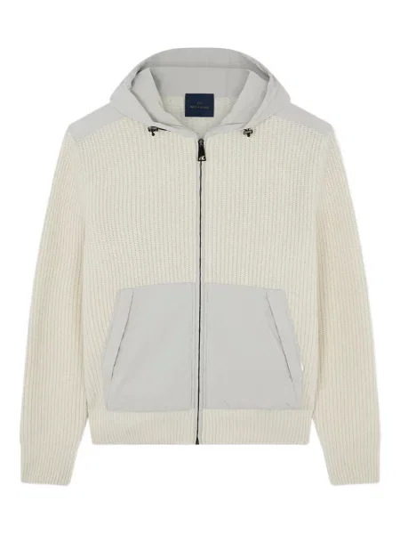 Πλεκτό hoodie Paul & Shark λευκό