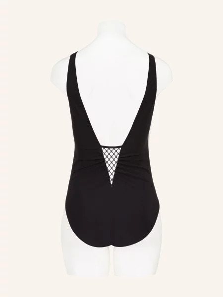 Charmline Strój Kąpielowy Modelujący Textured Dimension schwarz biały