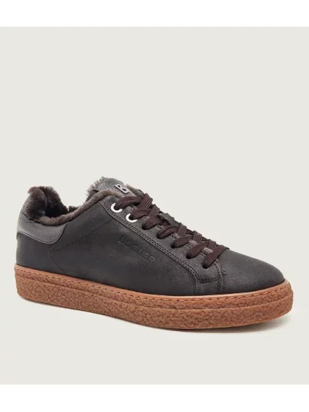 Bogner Teniși din piele Cleveland 10 | shearling cu adaos de lână negru