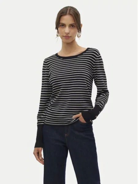 Vero Moda Svetr Dory Černá bílý
