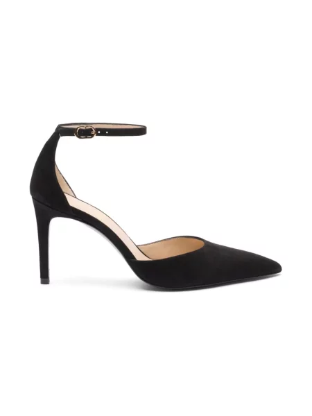 Czółenka Stuart Weitzman na ramiączkach czarna
