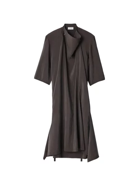 Gulerat rochie Lemaire de mătase maro