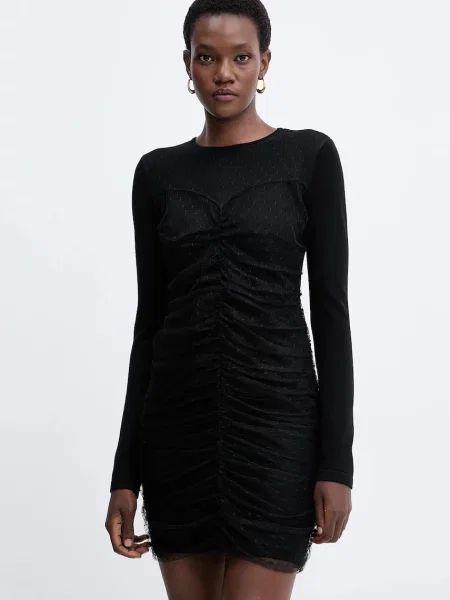 Twinset sukienka mini dopasowana czarny