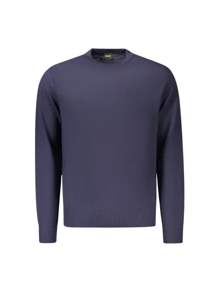 Sweter Boss wełniany niebieski
