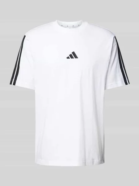 T-shirt z nadrukiem z logo Adidas Sportswear biała