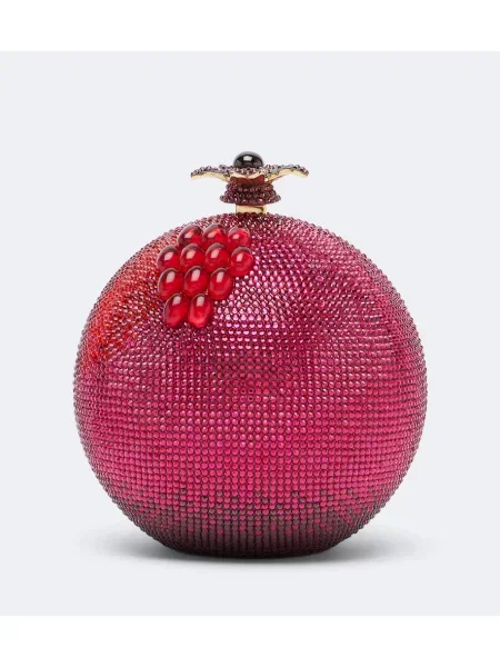 Geantă plic Judith Leiber Couture roz