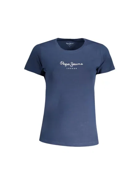 Koszulka Pepe Jeans z logo niebieska