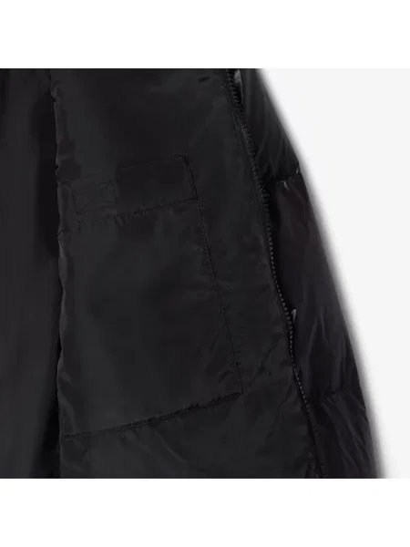Lacoste Krótka Wodoodporna Kurtka Puchowa czarny
