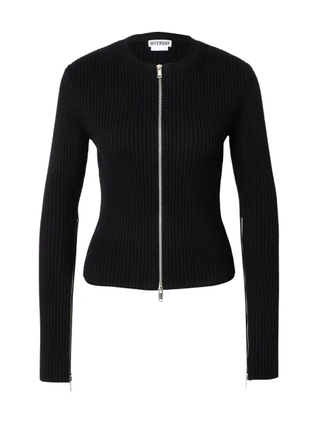 WEEKDAY Geacă tricotată Genie' negru