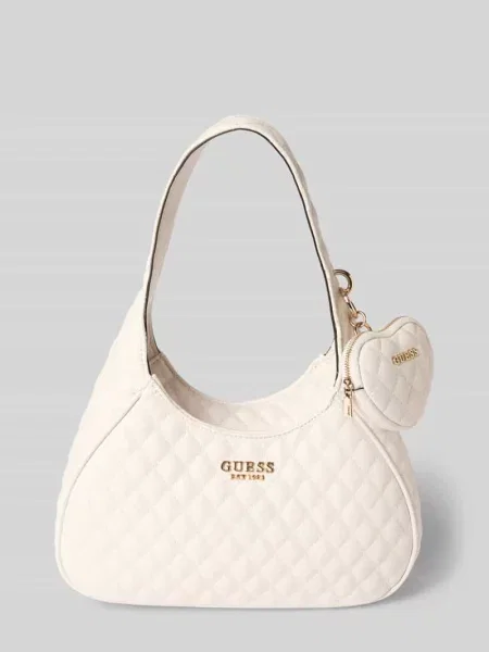 Torebka z pikowaniem model ATABEY HOBO' Guess biała