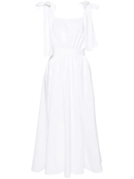 Rochie midi Msgm cu funde alb