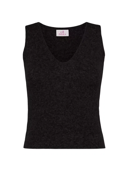 Top Deha tricotate negru