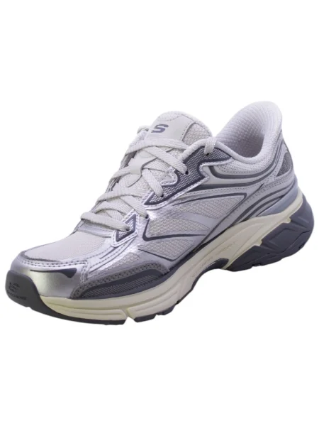 Pantofi Skechers argintiu
