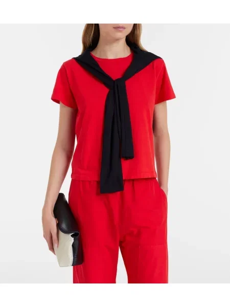 Tricou Leset din jerseu roșu