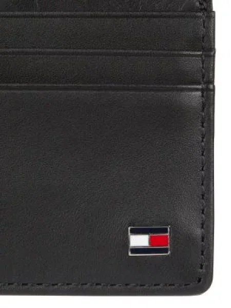 Tommy Hilfiger Portfel skórzany Eton czarny