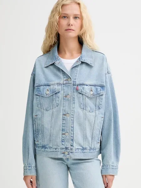 Levi's geacă jeans de tranziție albastru