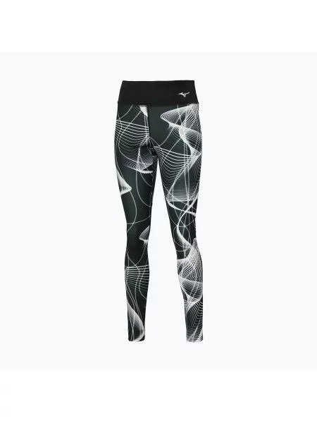 Legginsy do biegania Mizuno Printed black czarne