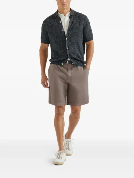 Pantaloni scurți Brunello Cucinelli maro