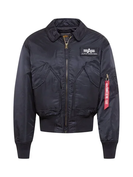 ALPHA INDUSTRIES Prehodna jakna rdeča / črna bela