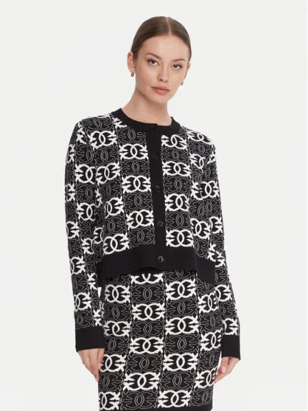 PINKO Кардиган Found Someone черен