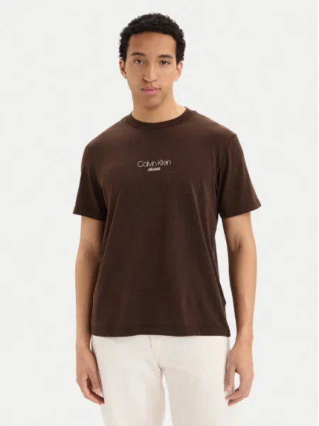 Calvin Klein Jeans Tricou închis maro