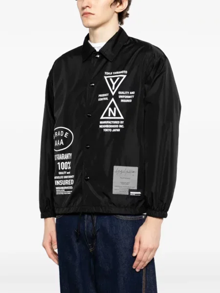 Geacă Yohji Yamamoto cu imagine negru