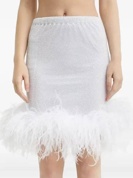 Spódnica Santa Brands w piórka biała
