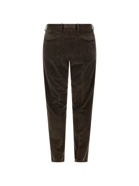 Pantaloni Briglia 1949 de catifea cord conici maro