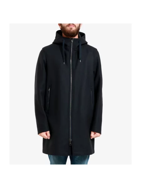 Parka Herno z kapturem niebieska
