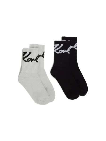 Karl Lagerfeld șosete SIGNATURE LUREX negru