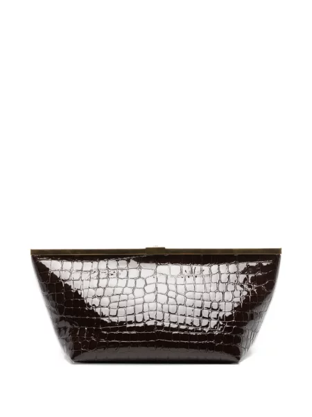Bőr estélyi táska Jimmy Choo barna