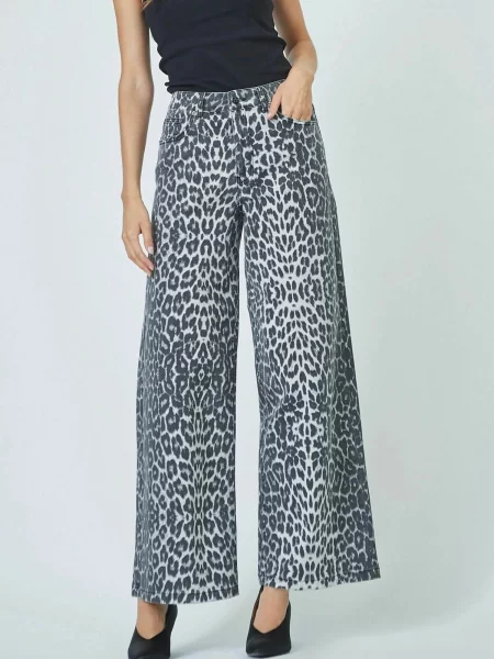 Co'couture Pantaloni Leo gri negru