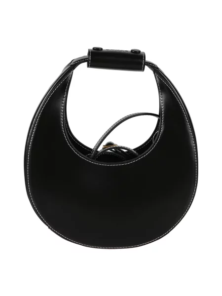 Mała mały torebka skórzana Staud skórzana czarna