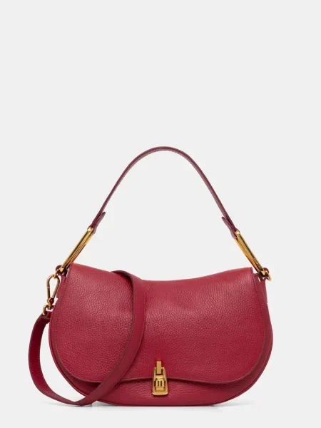 Кожена чанта Coccinelle червено