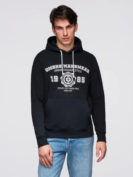 Суичър с качулка Ombre с качулка