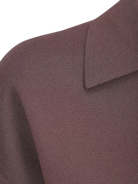 Tricou P.a.r.o.s.h. cu decolteu în V maro